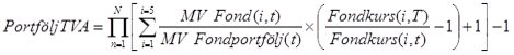 Formel för beräkning av portföljen