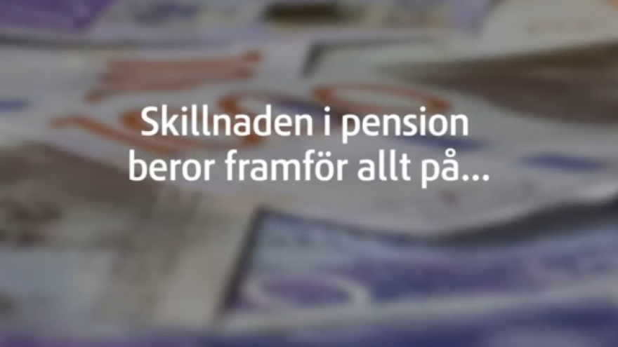 Film som beskriver skillnaden i pension mellan män och kvinnor. Skillnaden beror framförallt på skillnader i inkomster mellan kvinnor och män under arbetslivet.